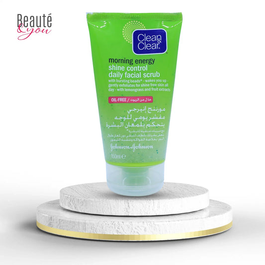 Discover Clearer Skin with Clean & Clear Shine Control Daily Facial Scrub at Beauté & You