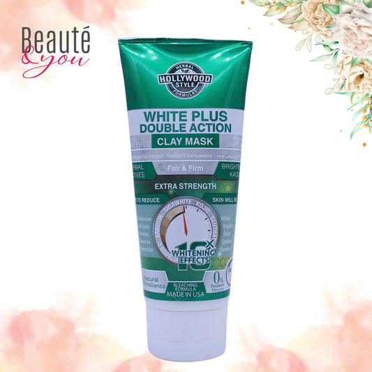 Hollywood Style White Plus Double Action Clay Mask: Your Secret to Brighter, Smoother Skin