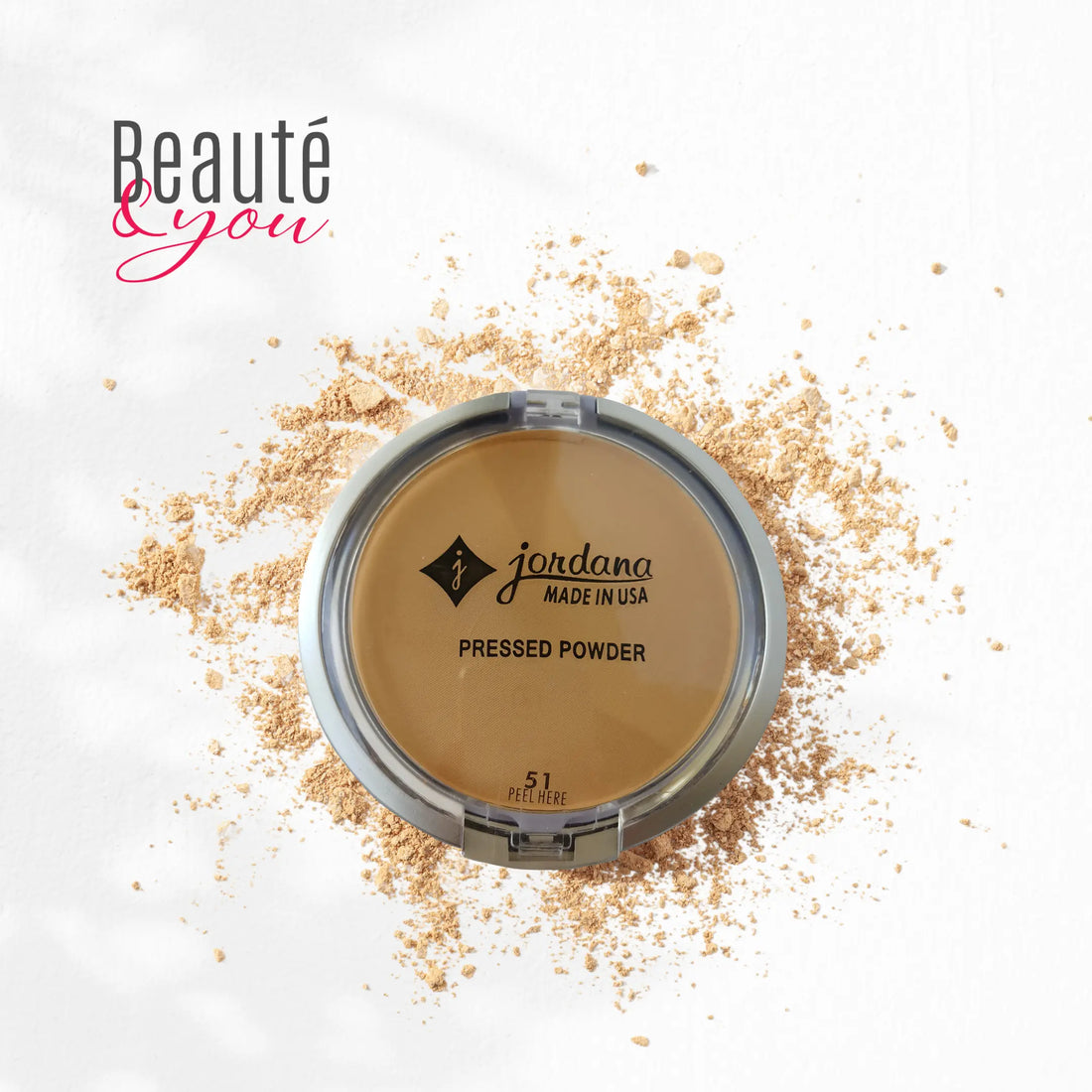 Get a Flawless Finish with Jordana Pressed Powder – 51 Natural Beige