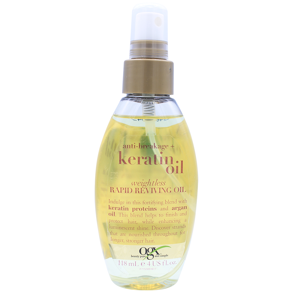 ogx Anti- Breakage Keratin Oil- Weightless Rapid Reviving Oil