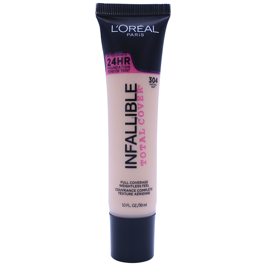 L'OREAL Infallible Total Cover Foundation – 304 Natural BUFF