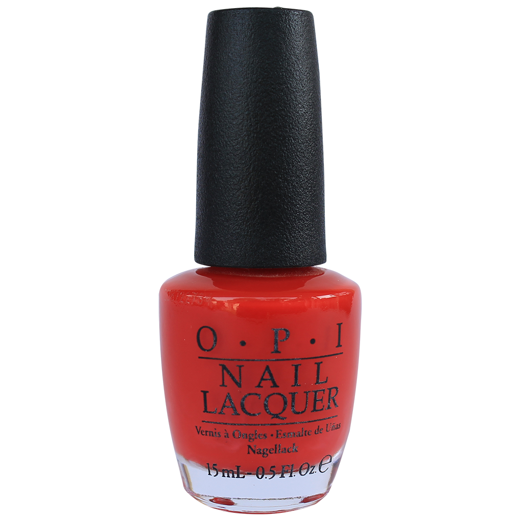 O.P.I Nail Lacquer - I Stop for RED