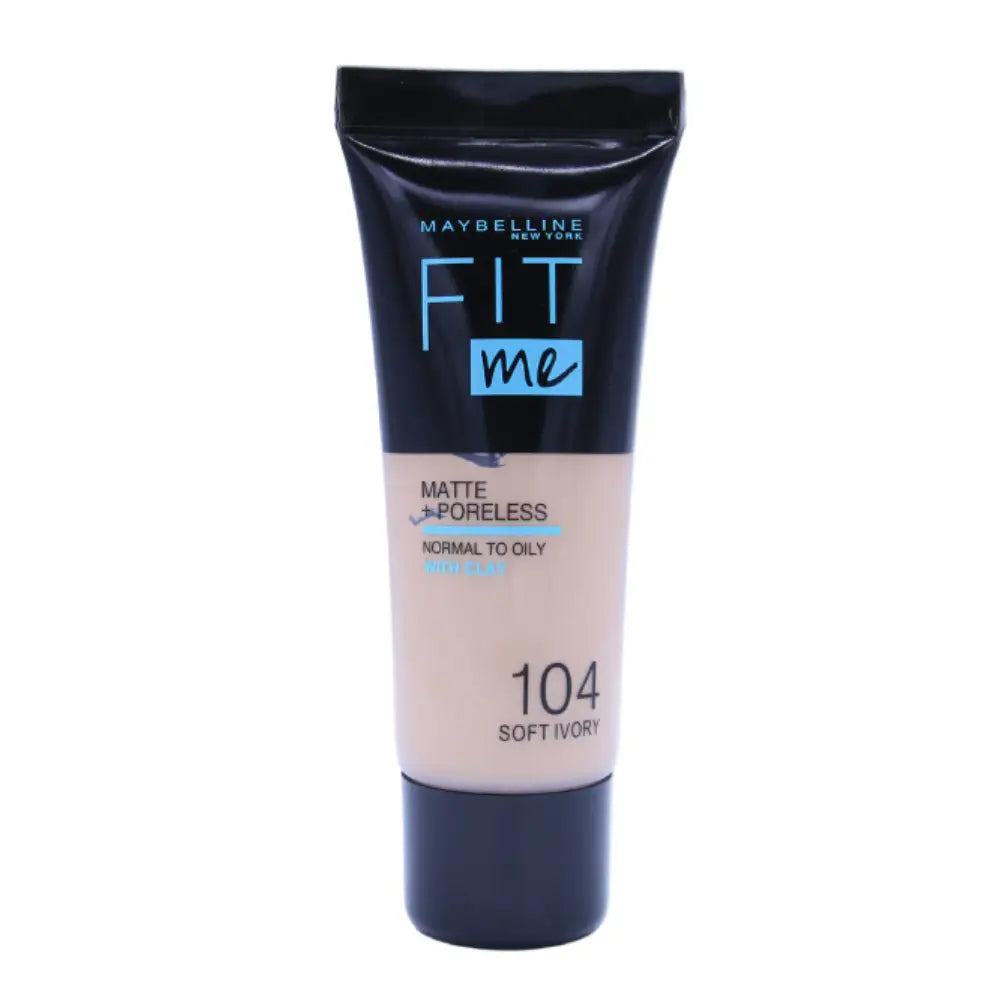 MAYBELLINE FIT Me Matte + Poreless Foundation – 104 Soft Ivory
