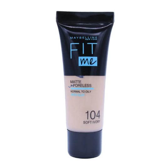 MAYBELLINE FIT Me Matte + Poreless Foundation – 104 Soft Ivory