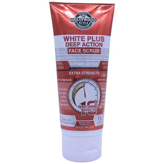 HOLLYWOOD STYLE White Plus Deep Action Face Scrub