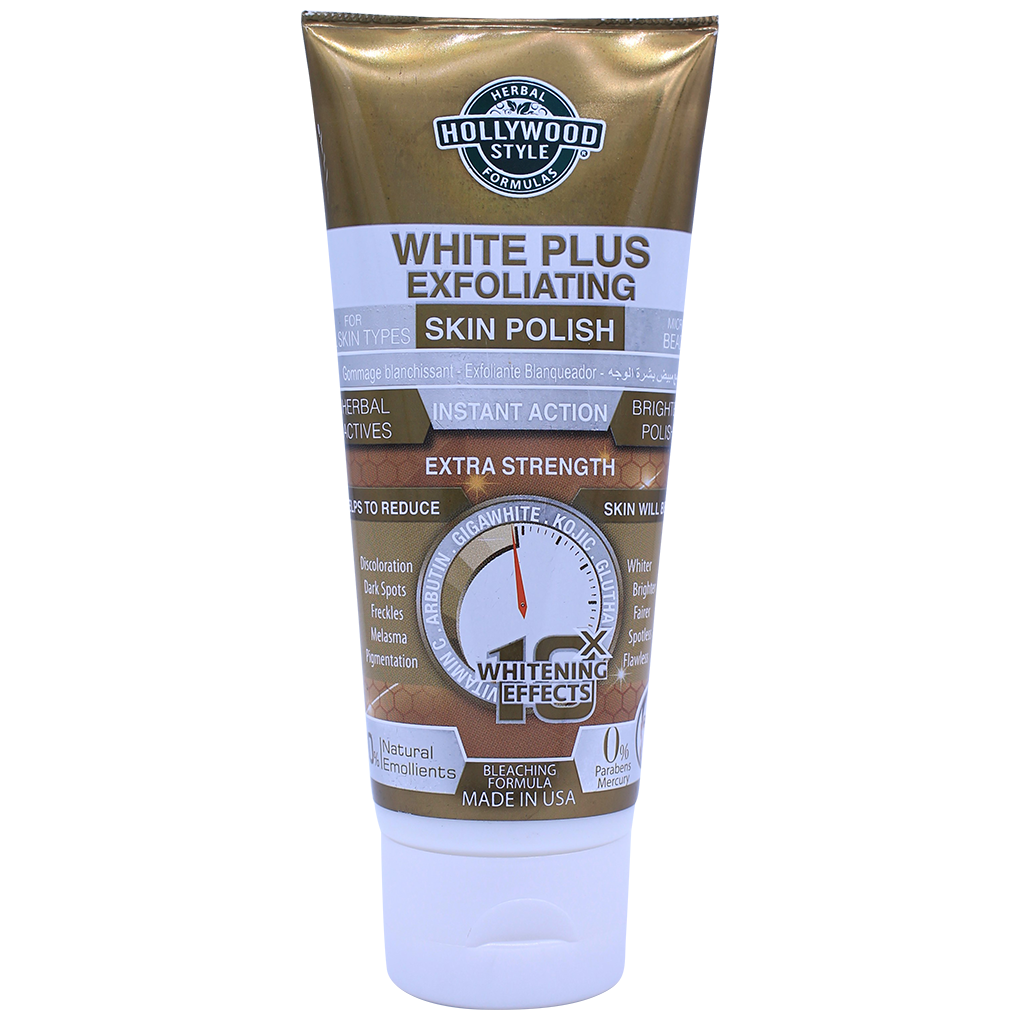 HOLLYWOOD STYLE White plus Exfoliating Skin Polish