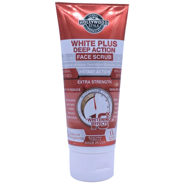 HOLLYWOOD STYLE White Plus Deep Action Face Scrub