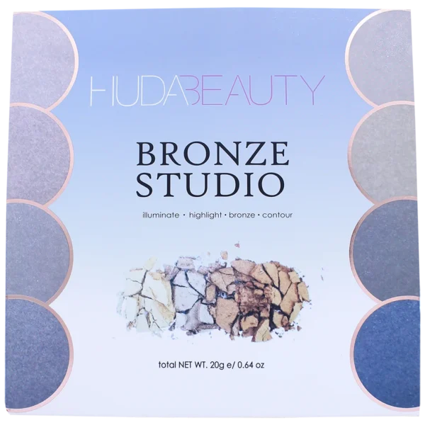 HUDA BEAUTY Bronze Studio – Rose Gold Edition Illuminate, Highlight, Bronze & Contour