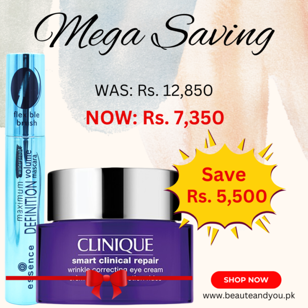 Clinique Smart Clinical Repair Wrinkle Correcting Eye Cream & essence Maximum Definition Waterproof Volume Mascara