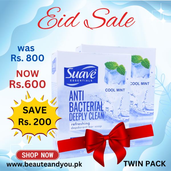 Suave Antibacterial Deeply Clean Soap – Twin Pack